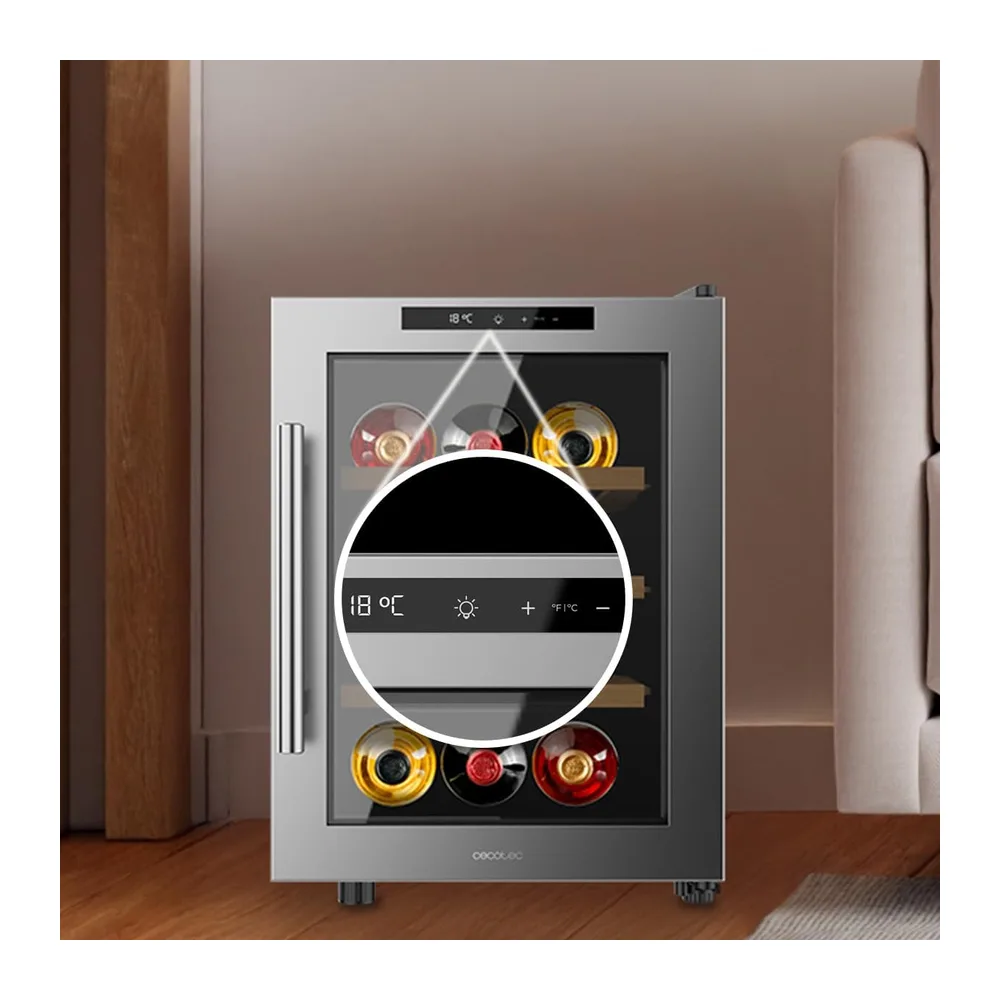 Cecotec Cantinetta Bolero GrandSommelier 1255 CoolWood E. Capacità 12 Bottiglie — 5