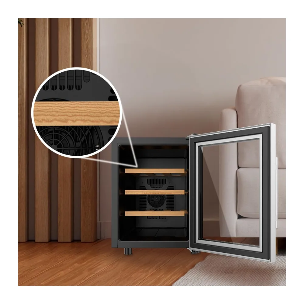 Cecotec Cantinetta Bolero GrandSommelier 1255 CoolWood E. Capacità 12 Bottiglie — 6