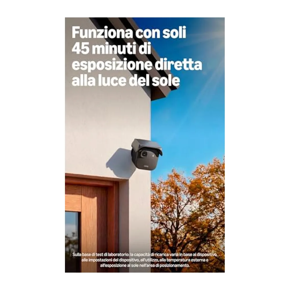 Blink Solaris 2K+ (ultima gen.), Videocamera di sicurezza intelligente senza fili a energia solare, Video 2K, — 3