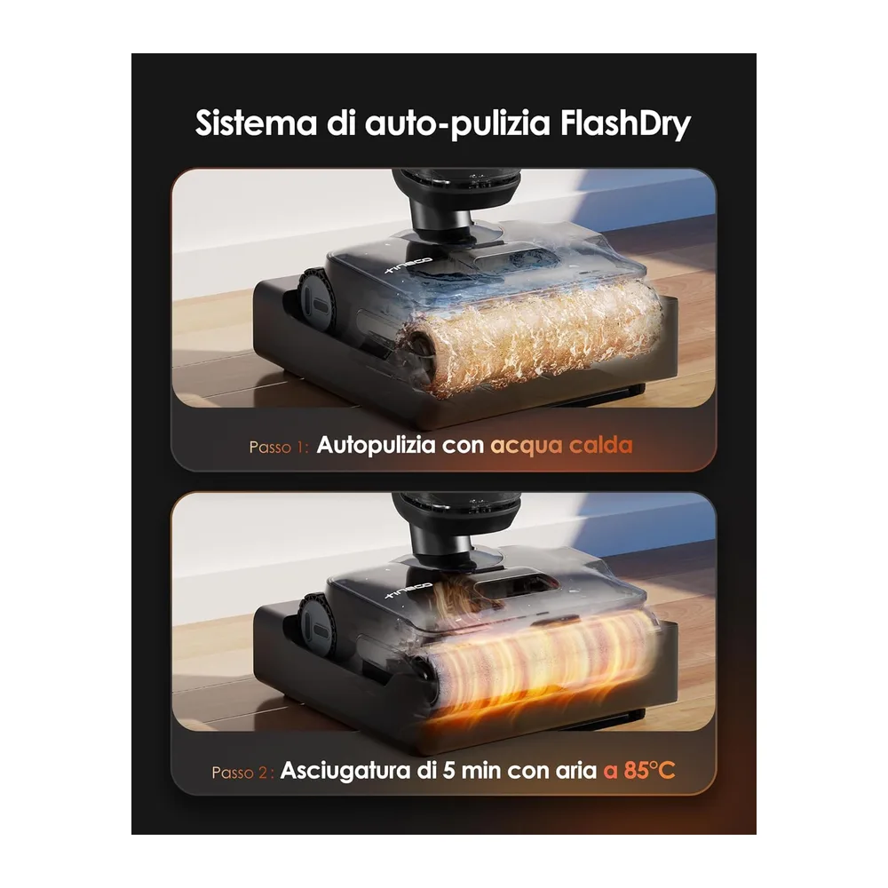 Tineco Floor ONE S7 Stretch Steam Lavapavimenti a Vapore Senza Fili — 5