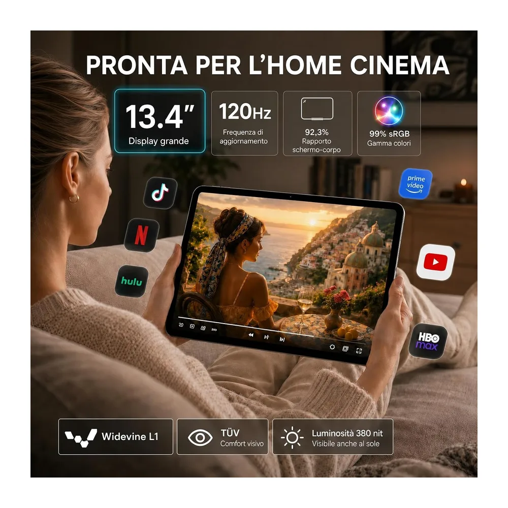 TABWEE 2026 Tablet Migliorato 13,4 Pollici Android 16 con Tastiera — 3