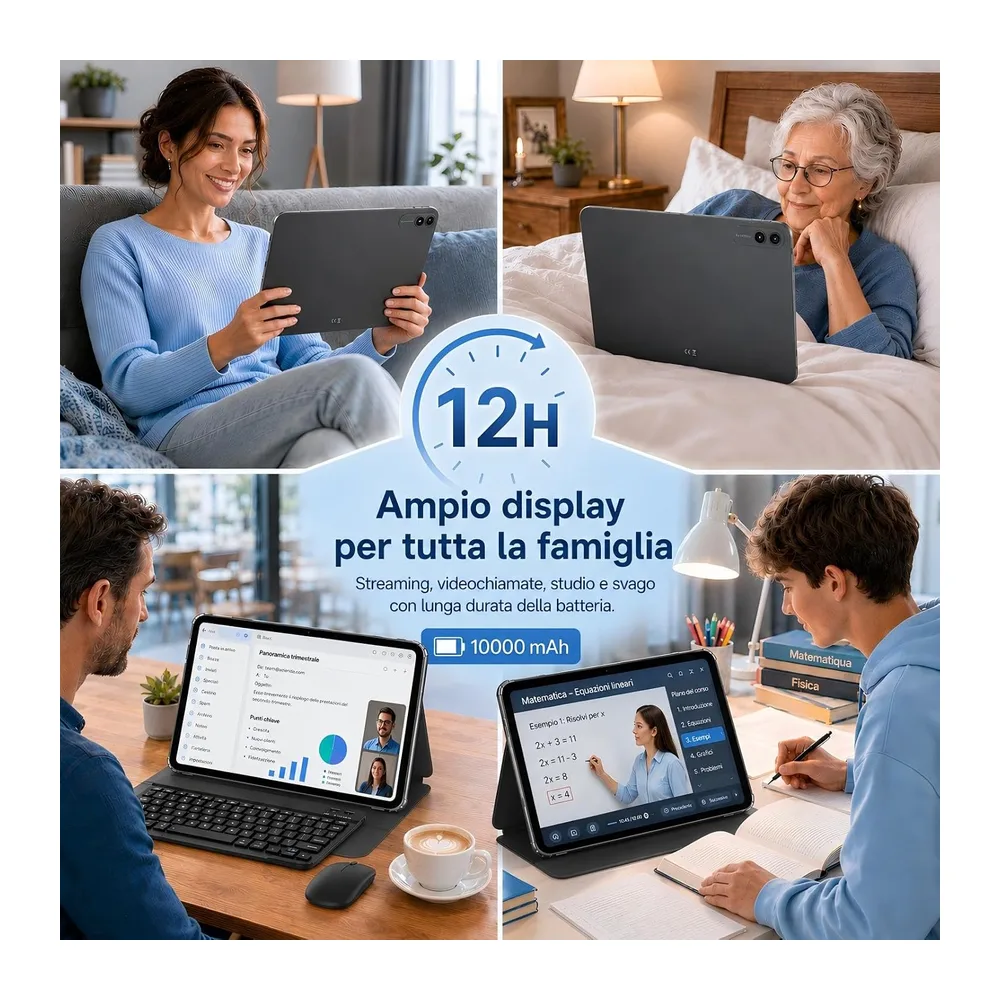 TABWEE 2026 Tablet Migliorato 13,4 Pollici Android 16 con Tastiera — 6