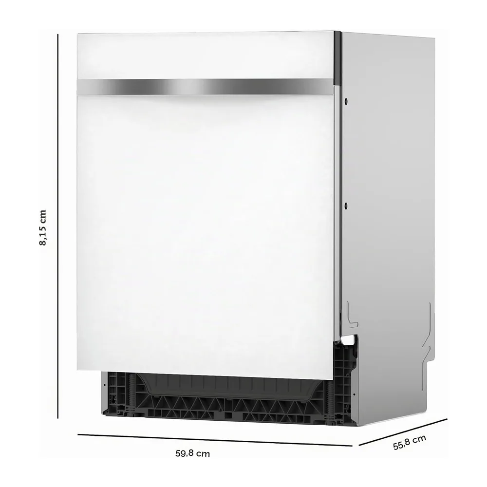 Cecotec Lavastoviglie Integrata 60cm Bolero Aguazero 6620 Full-BI White Glass C. 1850W — 2