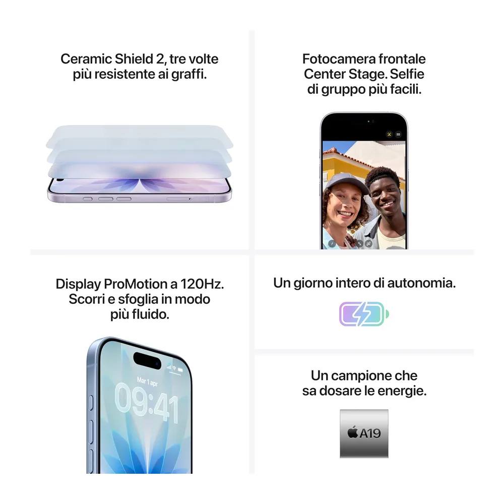 Apple iPhone 17 256 GB: display 6,3" con ProMotion — 4