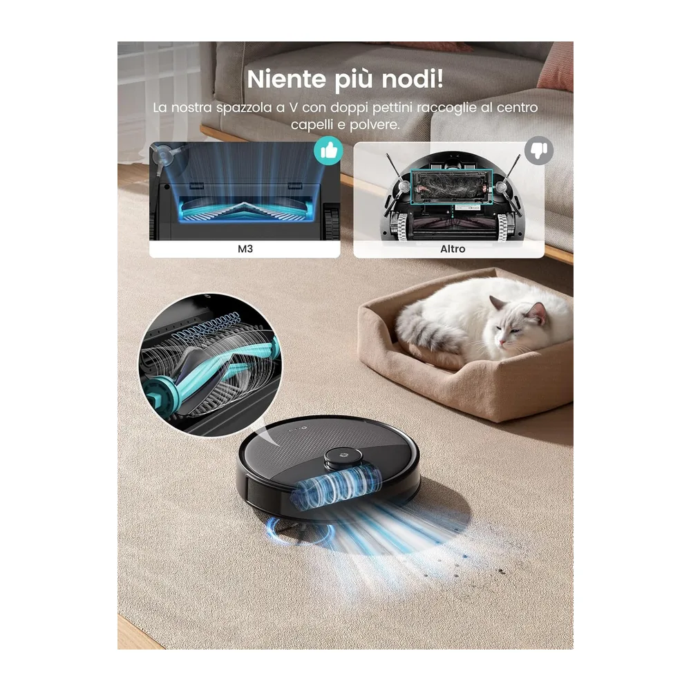 Lefant M3 Robot Aspirapolvere Lavapavimenti con Mappatura 12000Pa — 4
