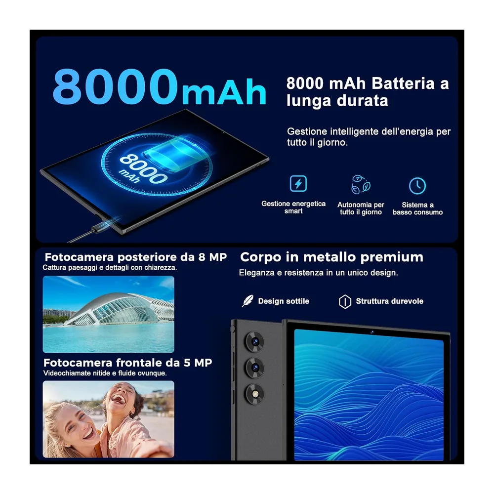 Tablet 10 Pollici Android 15 con Gemini AI — 6