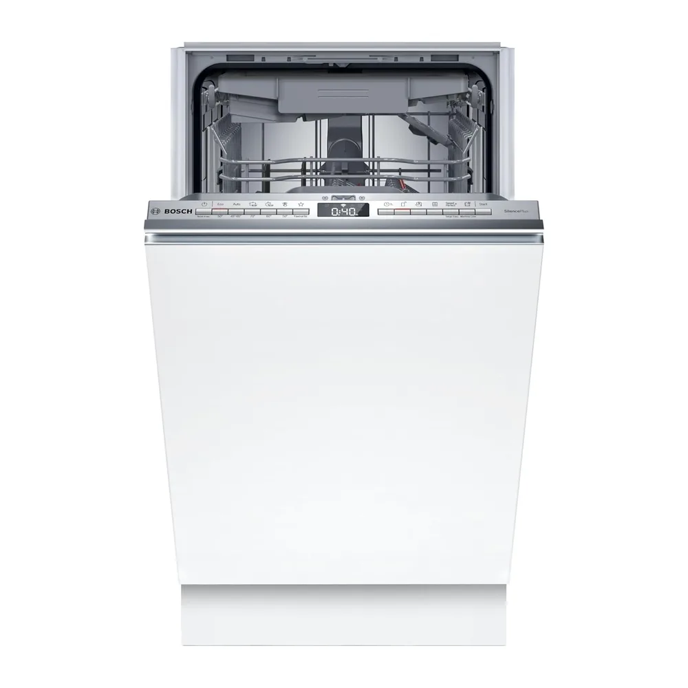 Bosch SPV4EMX17E Serie 4 Lavastoviglie slim scomparsa totale 45cm [Classe di efficienza energetica B]