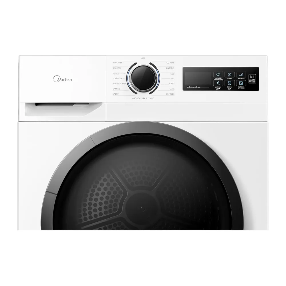 Midea Asciugatrice a Pompa di Calore 8 kg Classe A++ Asciugatura Rapida 35' [Classe di efficienza energetica — 2