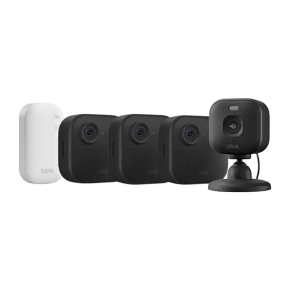 Videocamera Blink Outdoor 4 + Videocamera Mini 2K+ Blink (Nero)