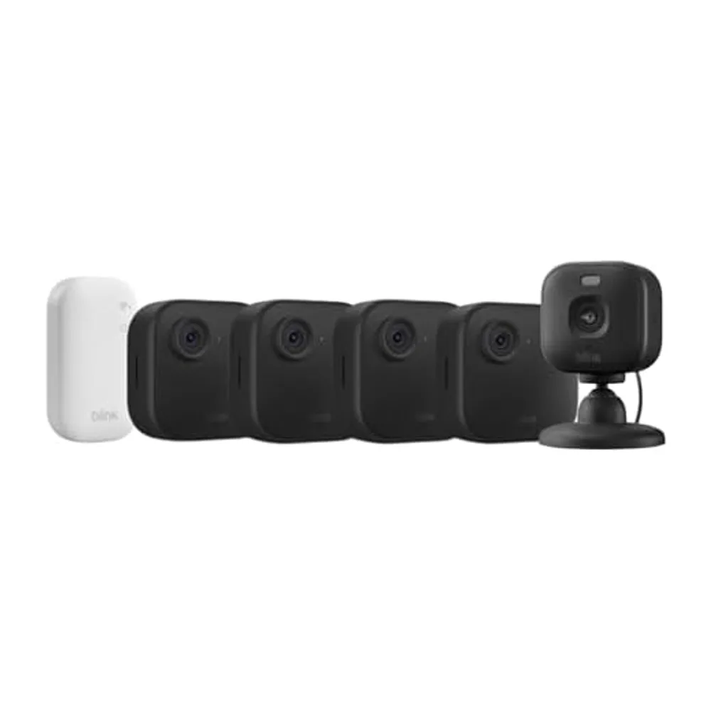 Videocamera Blink Outdoor 4 + Videocamera Mini 2K+ Blink (Nero)