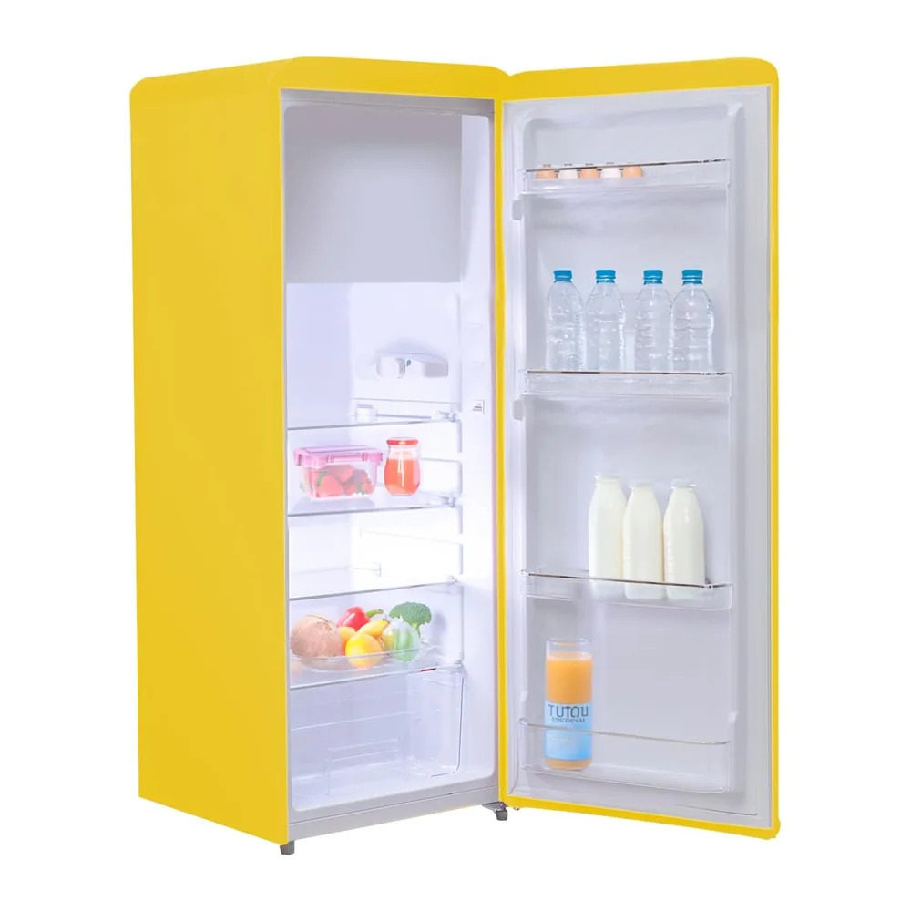 PYRAMIDEA Frigorifero Singola Porta Ventilato 240 Litri Colore Giallo MAMBO2401Y — 3