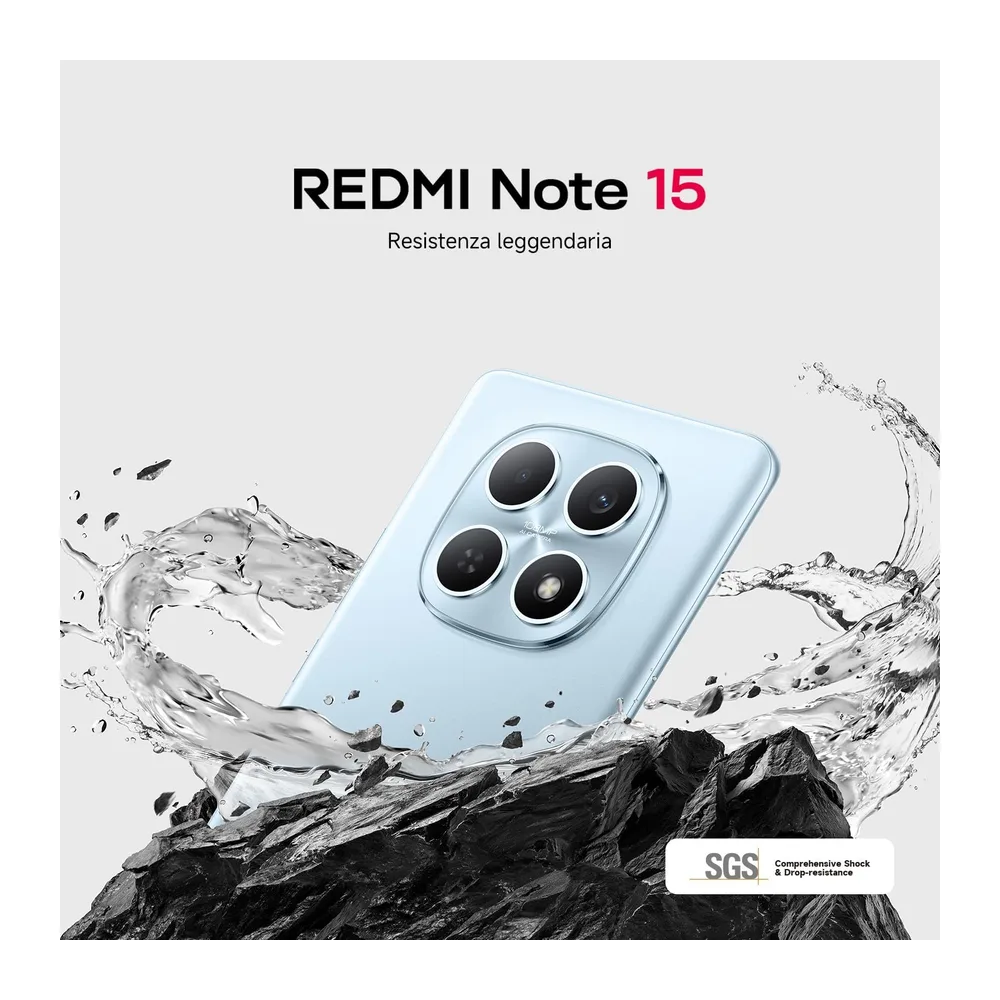 XIAOMI REDMI Note 15, Smartphone 8+256GB, Blu Ghiacciaio,6000mAh — 5