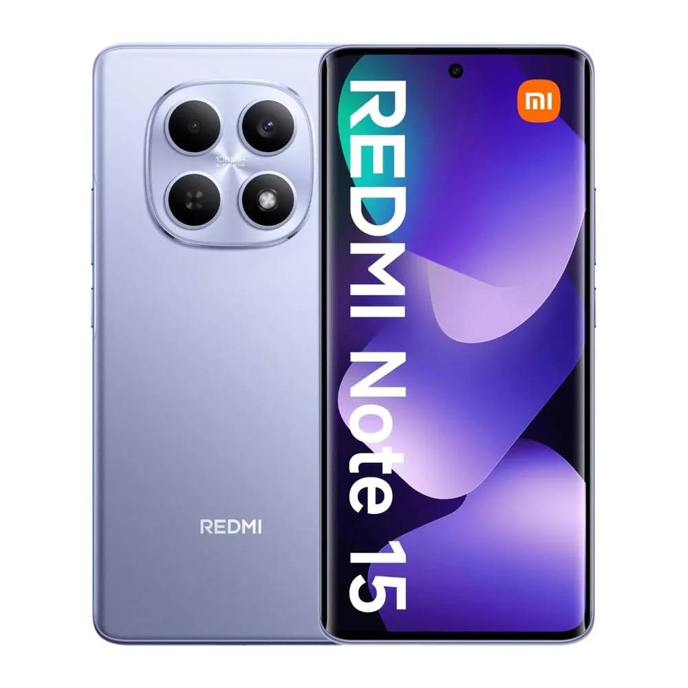 XIAOMI REDMI Note 15 5G, Smartphone 6+128GB, Viola Nebbia, Resistenza IP65 — 3