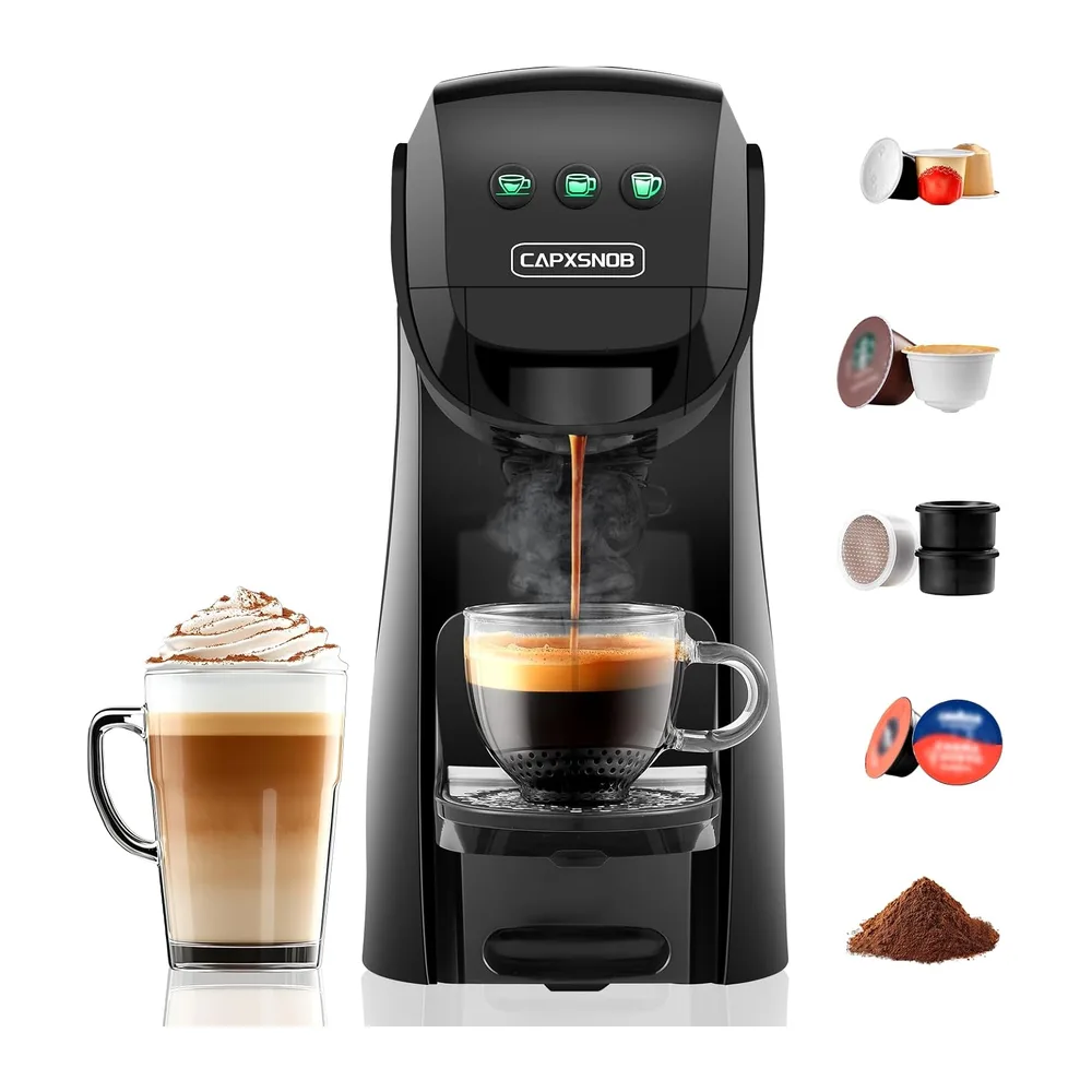 Warriors1 Macchina da Caffè a Capsule 5 in 1 per Nespresso