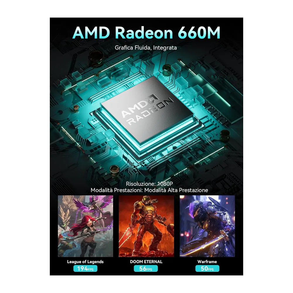 GMKtec Mini PC Ryzen 5 PRO 6650H(battere 7430U — 3