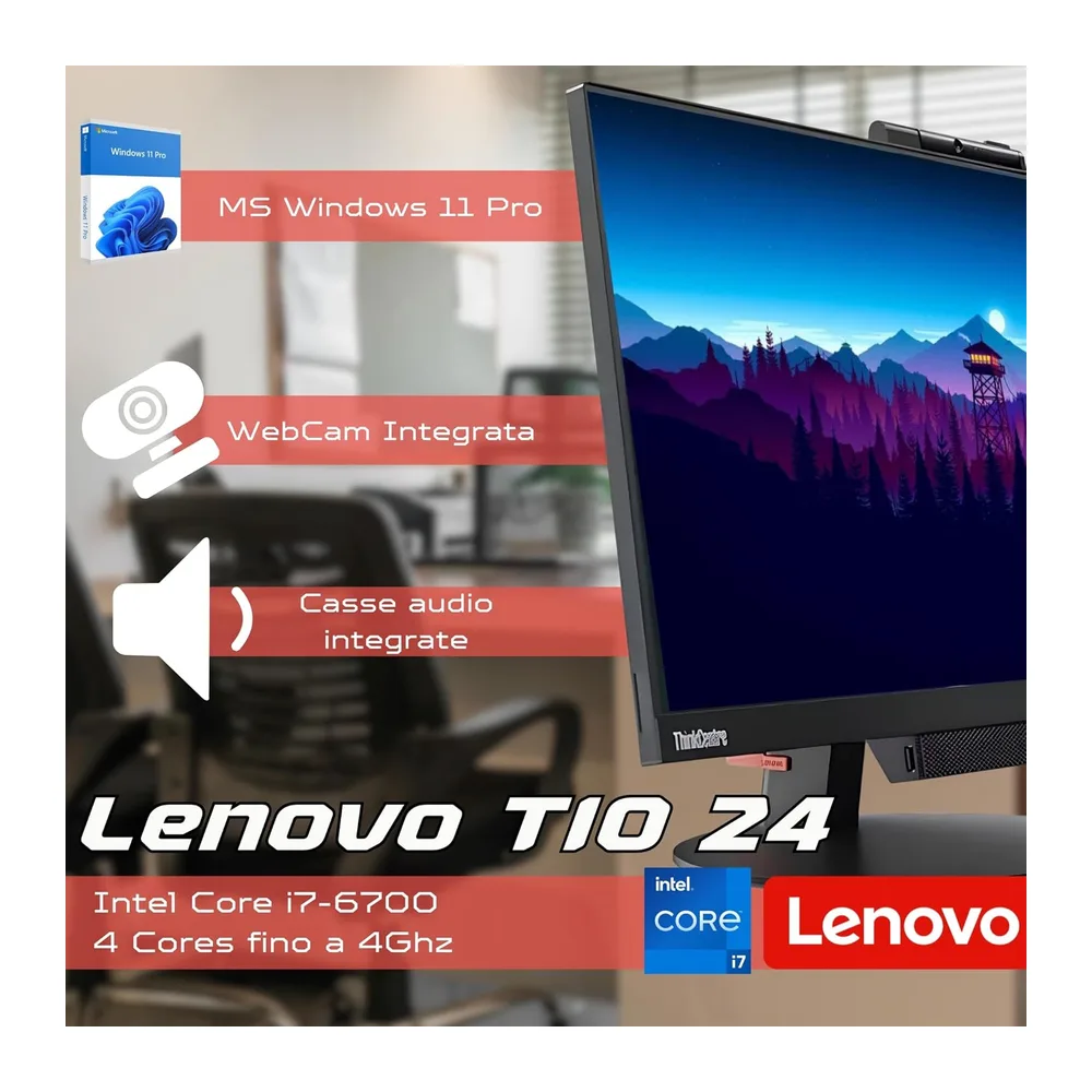 Lenovo All-in-One ThinkCentre TIO24 24″ Full HD — 2