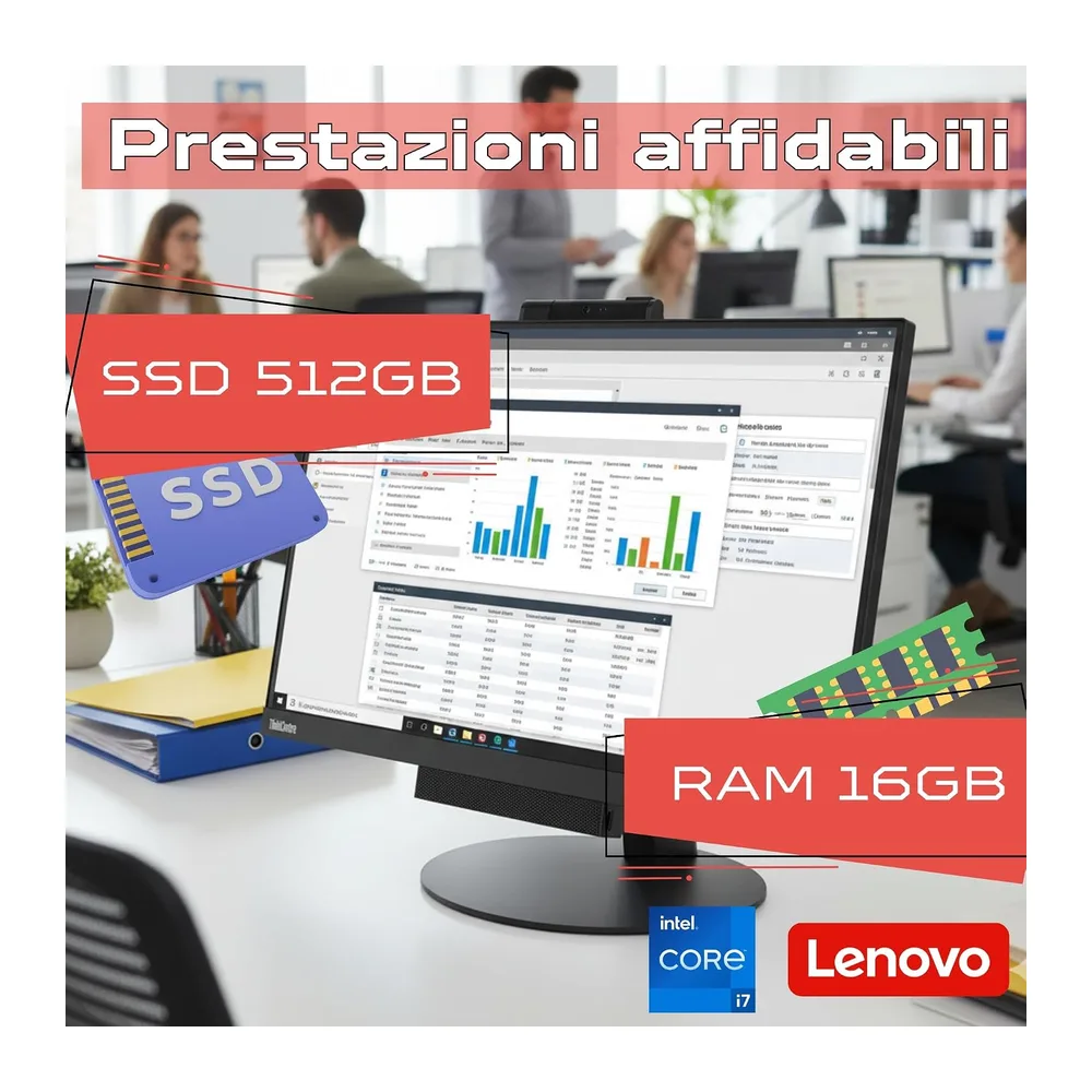 Lenovo All-in-One ThinkCentre TIO24 24″ Full HD — 3