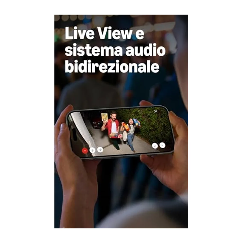 Ring Spotlight Camera 2K, Videocamera con faretti, a batteria (ultimo modello), video Retinal 2K, zoom 6x, — 5