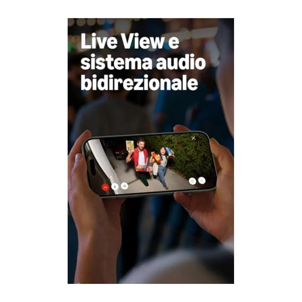 Ring Spotlight Cam 2K, Videocamera con faretti, plug-in (ultimo modello), video Retinal 2K, zoom 6x, faretti — 5