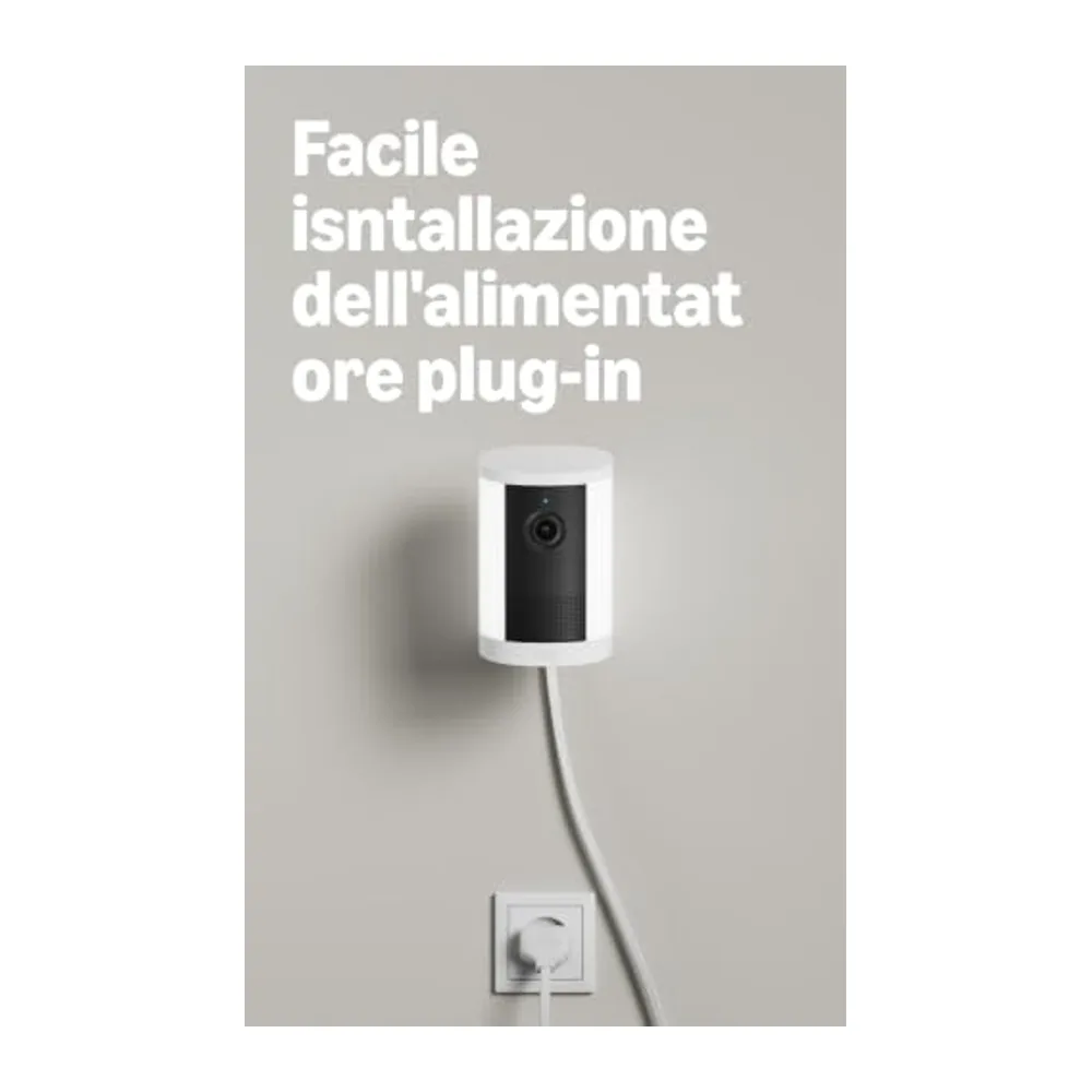 Ring Spotlight Cam 2K, Videocamera con faretti, plug-in (ultimo modello), video Retinal 2K, zoom 6x, faretti — 6