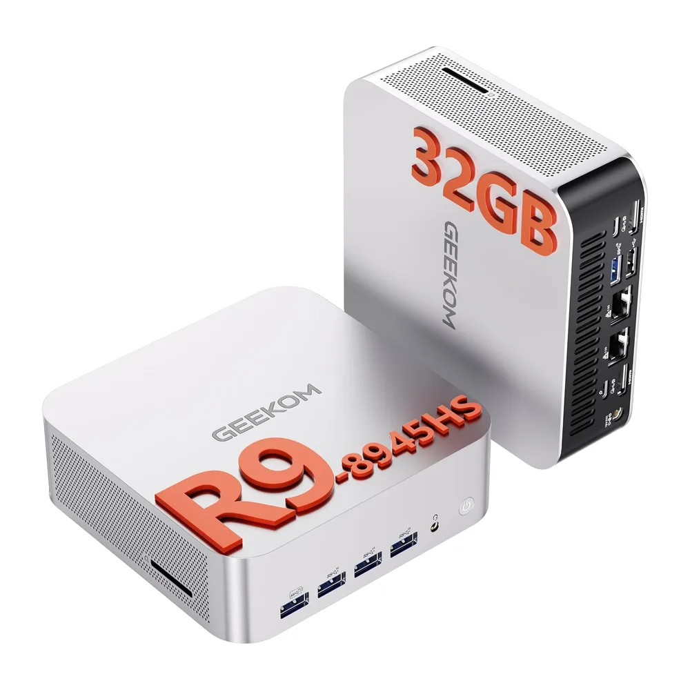 GEEKOM A8 Max Mini PC con AMD Ryzen 9 8945HS|32GB DDR5 e 1TB SSD