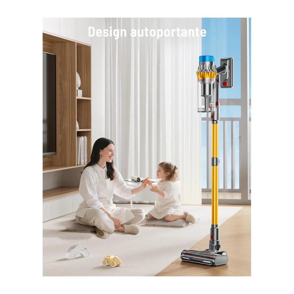 Aspirapolvere Senza Fili, 55KPA/650W/70Mins Scopa Elettrica Senza Fili, Autoportante Anti-groviglio/OLED — 2
