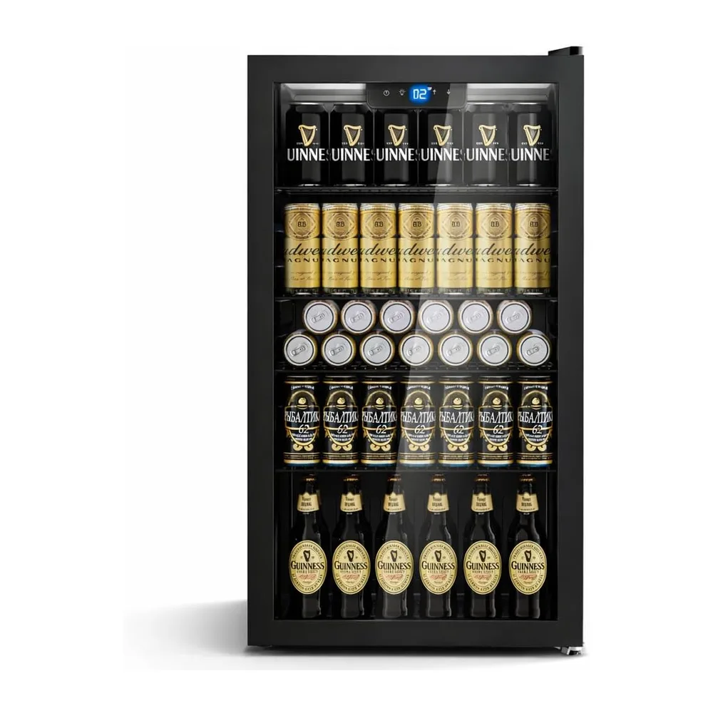 TRIUMPHKEY Frigorifero per Bevande 86L con Porta in Vetro