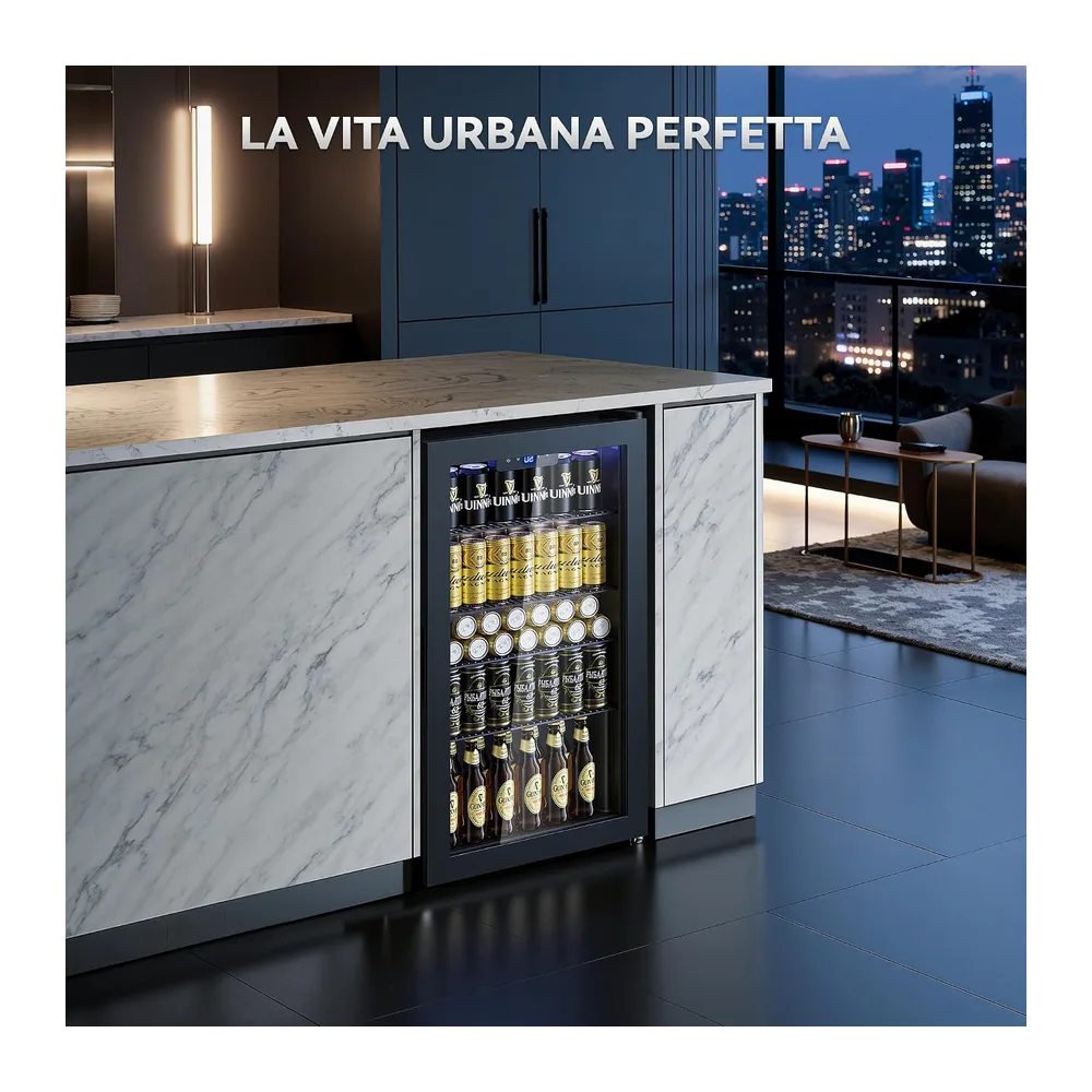 TRIUMPHKEY Frigorifero per Bevande 86L con Porta in Vetro — 2