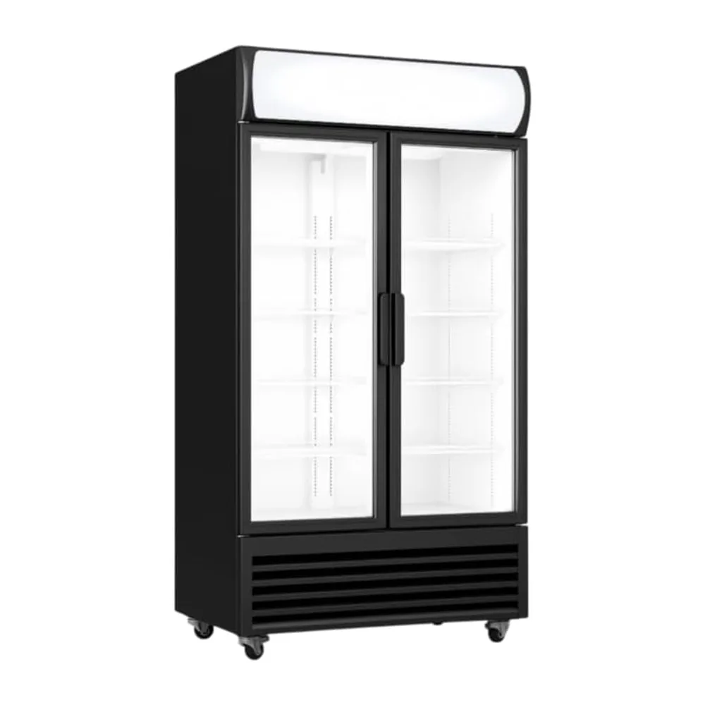 Générique Armadio per bevande - 568 L - 2 ante vetrate - interno bianco - raffreddamento positivo +1°C/+10°C