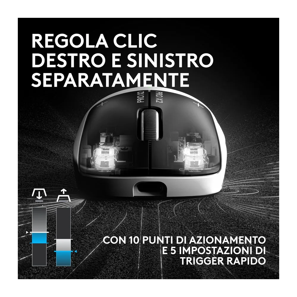 Logitech G PRO X2 SUPERSTRIKE LIGHTSPEED,mouse gaming wireless LIGHTSPEED — 5