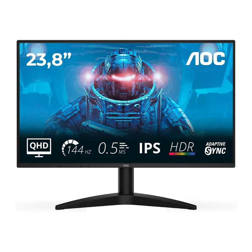 Monitor AOC Q24B36X da 23,8 pollici WQHD 144 Hz — 2