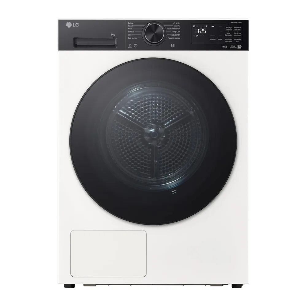 LG RNX5009TWBB Asciugatrice 9Kg Pompa di Calore DUAL Inverter