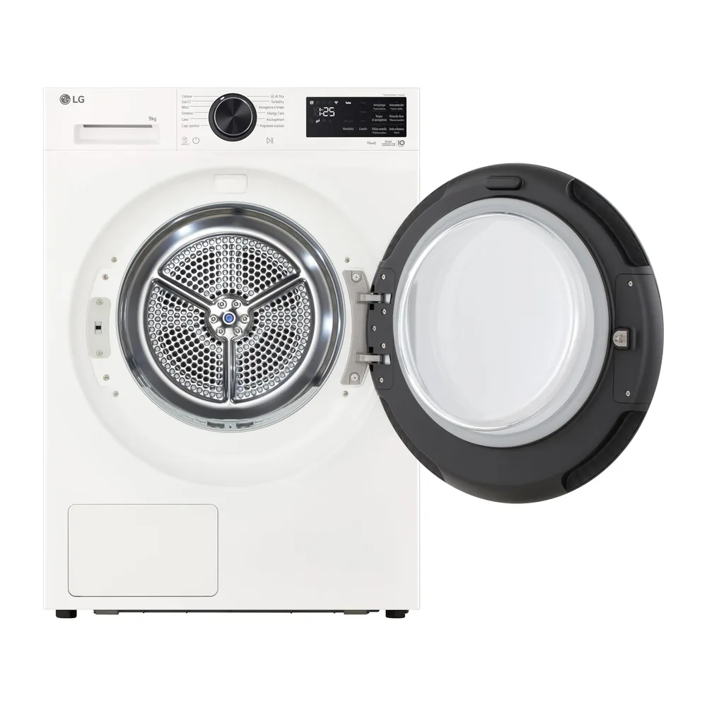 LG RNX5009NWWB Asciugatrice 9Kg Pompa di Calore DUAL Inverter — 2