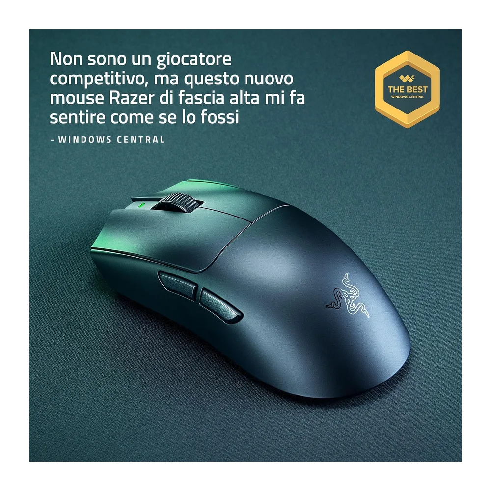 Razer Viper V4 Pro - Mouse da gaming wireless simmetrico per eSport - Ultraleggero 49 g - HyperSpeed Gen-2 — 2