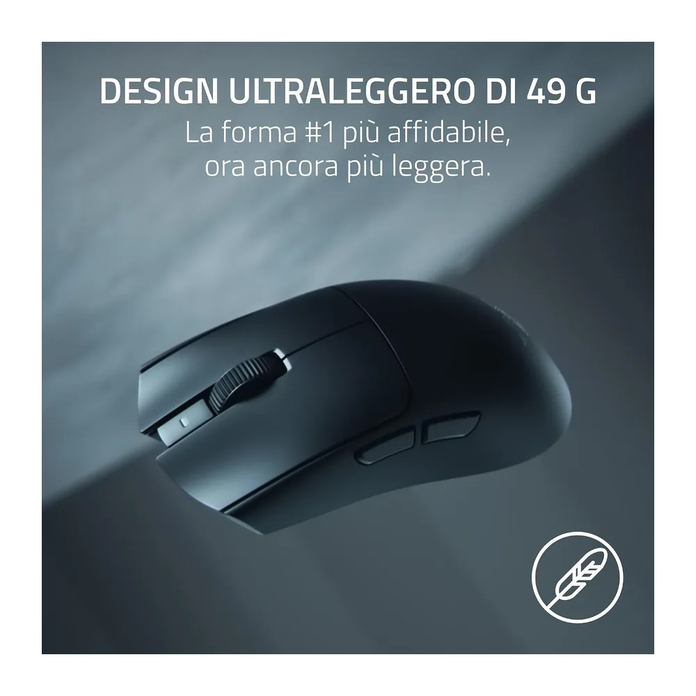Razer Viper V4 Pro - Mouse da gaming wireless simmetrico per eSport - Ultraleggero 49 g - HyperSpeed Gen-2 — 4