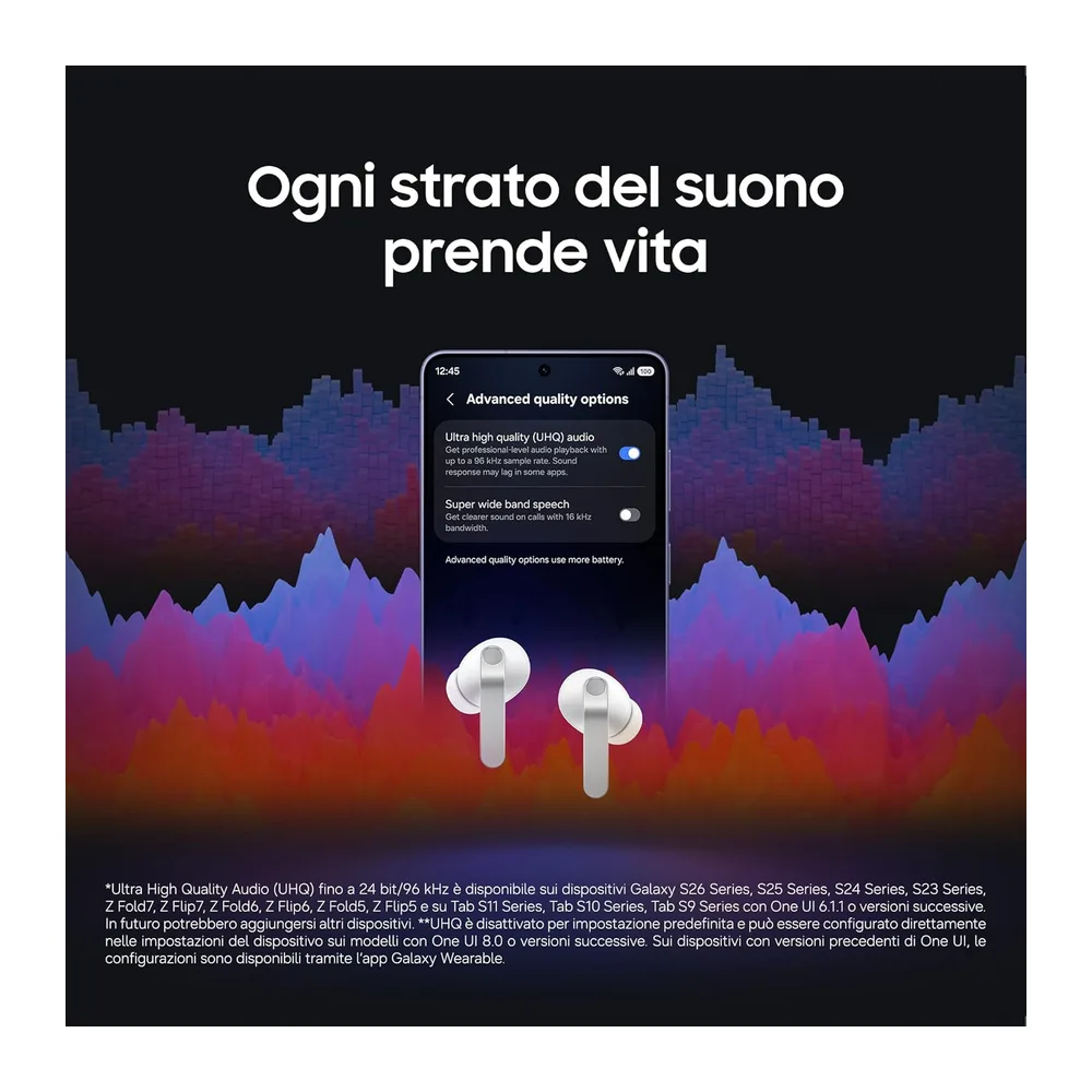 Samsung Galaxy Buds4 Pro Black, Altoparlante a 2 Vie [ver. italiana] — 4