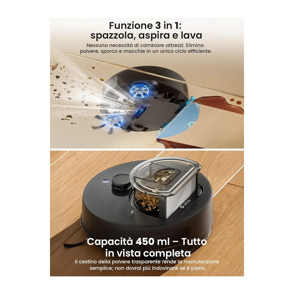 Lefant M330 Plus Robot Aspirapolvere Lavapavimenti 5000Pa — 2