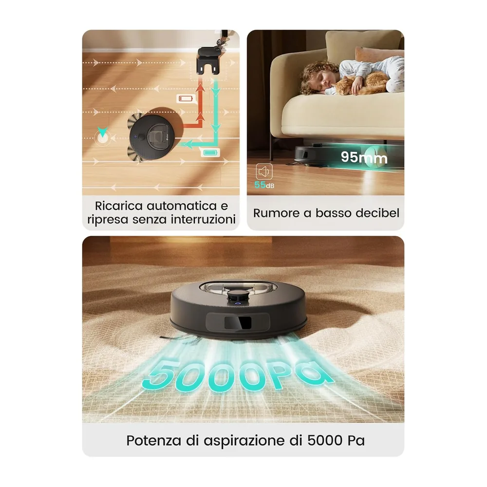 Lefant M330 Plus Robot Aspirapolvere Lavapavimenti 5000Pa — 3