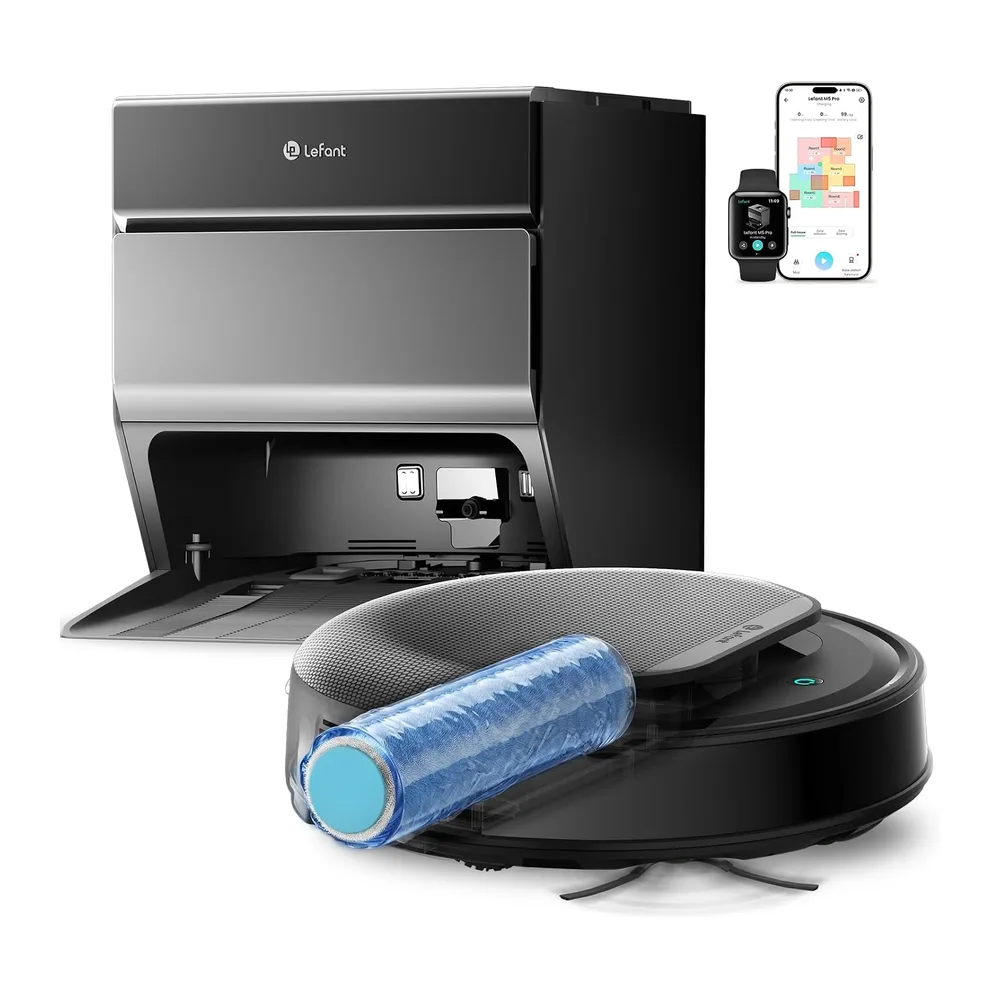 Lefant M5 Pro Robot Aspirapolvere Lavapavimenti con Rullo 23.000Pa