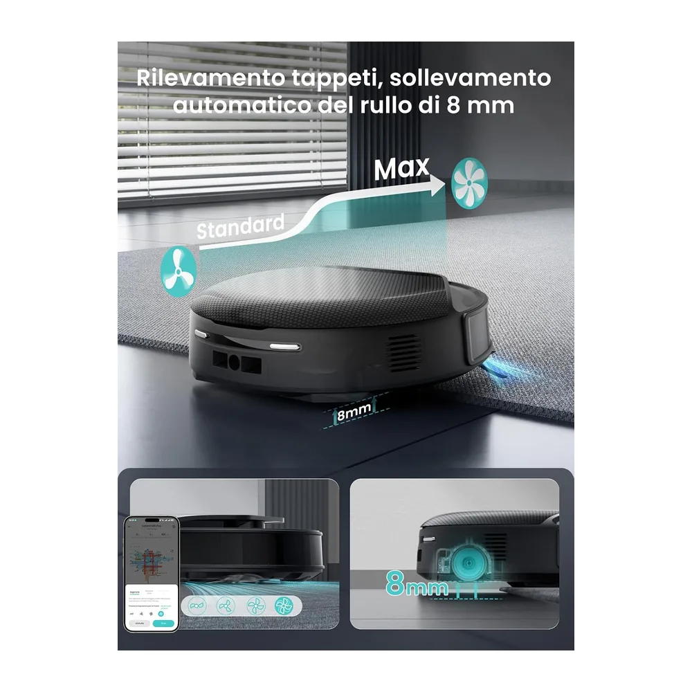 Lefant M5 Pro Robot Aspirapolvere Lavapavimenti con Rullo 23.000Pa — 6