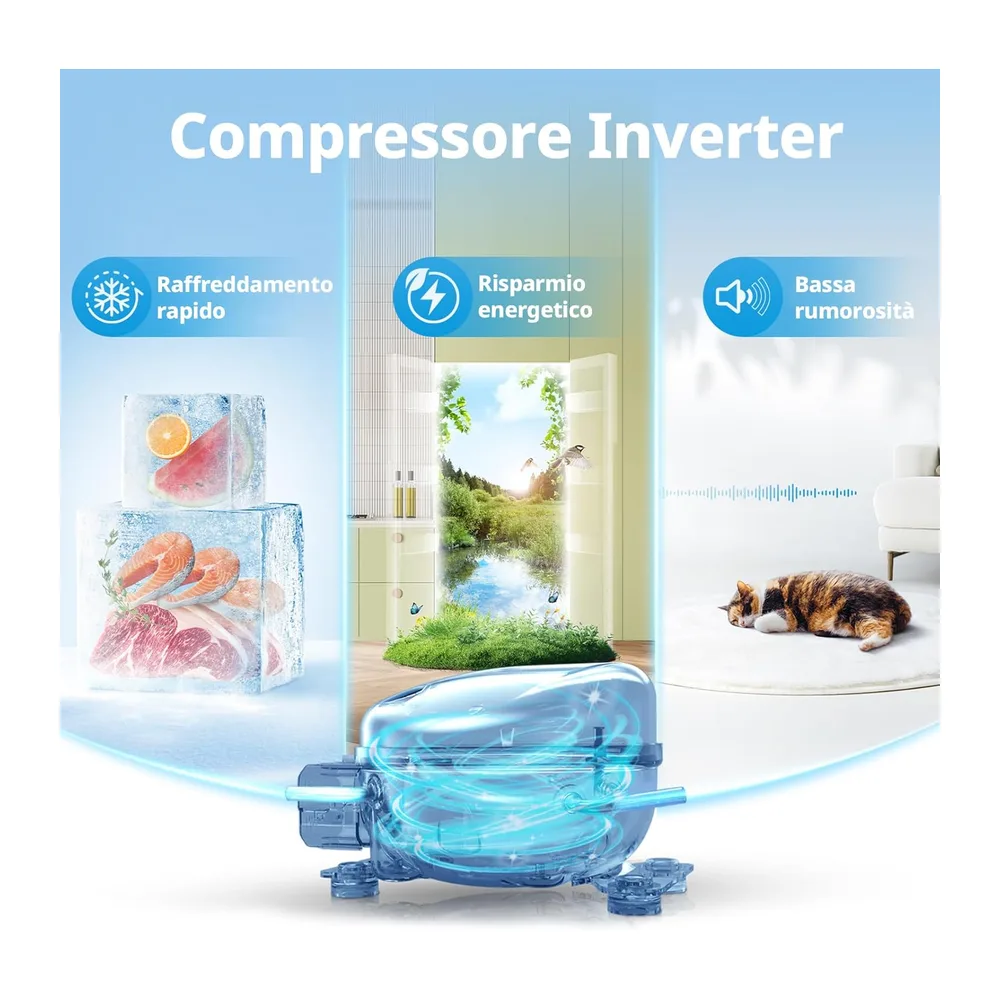 COMFEE' Congelatore Piccolo 31L 4 Stelle Silenzioso — 4