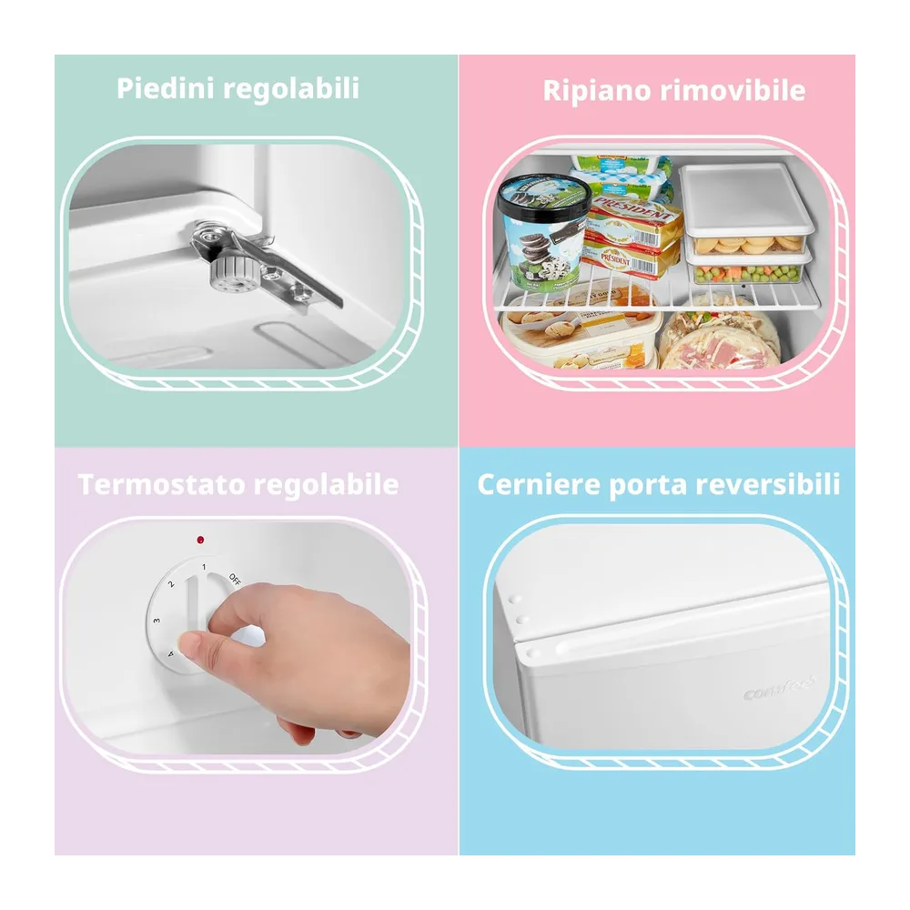 COMFEE' Congelatore Piccolo 31L 4 Stelle Silenzioso — 5
