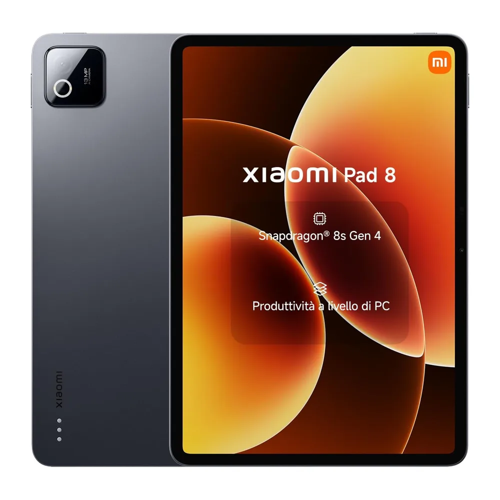 XIAOMI Pad 8, Tablet 8+256 GB, Grigio, Snapdragon® 8s Gen 4