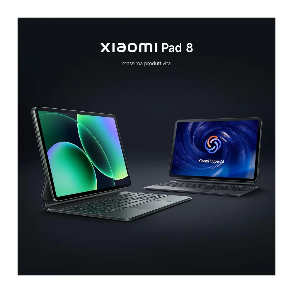 XIAOMI Pad 8, Tablet 8+256 GB, Grigio, Snapdragon® 8s Gen 4 — 5