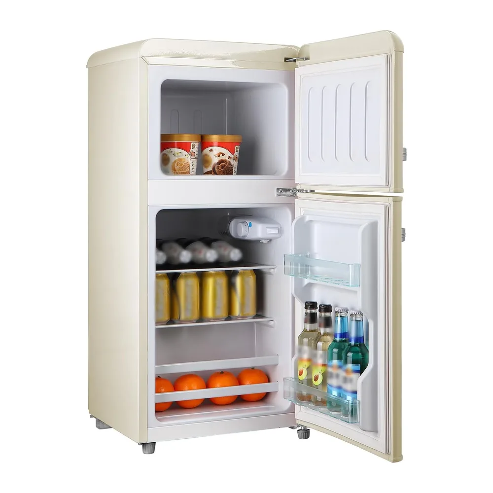 PYRAMIDEA Frigo Retrò 100 litri lordi Color Crema MAMBO105C [Classe di efficienza energetica E] — 2