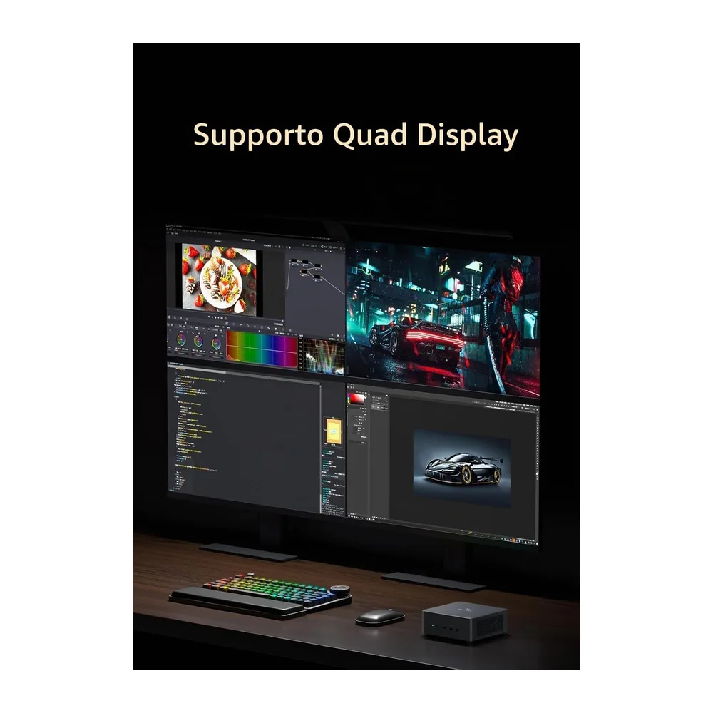 MINIS FORUM UM790 Pro Mini PC AMD Ryzen 9 9 7940HS solo 5.2GHz 32GB DDR5 512GB SSD con AMD Radeon 780M — 2