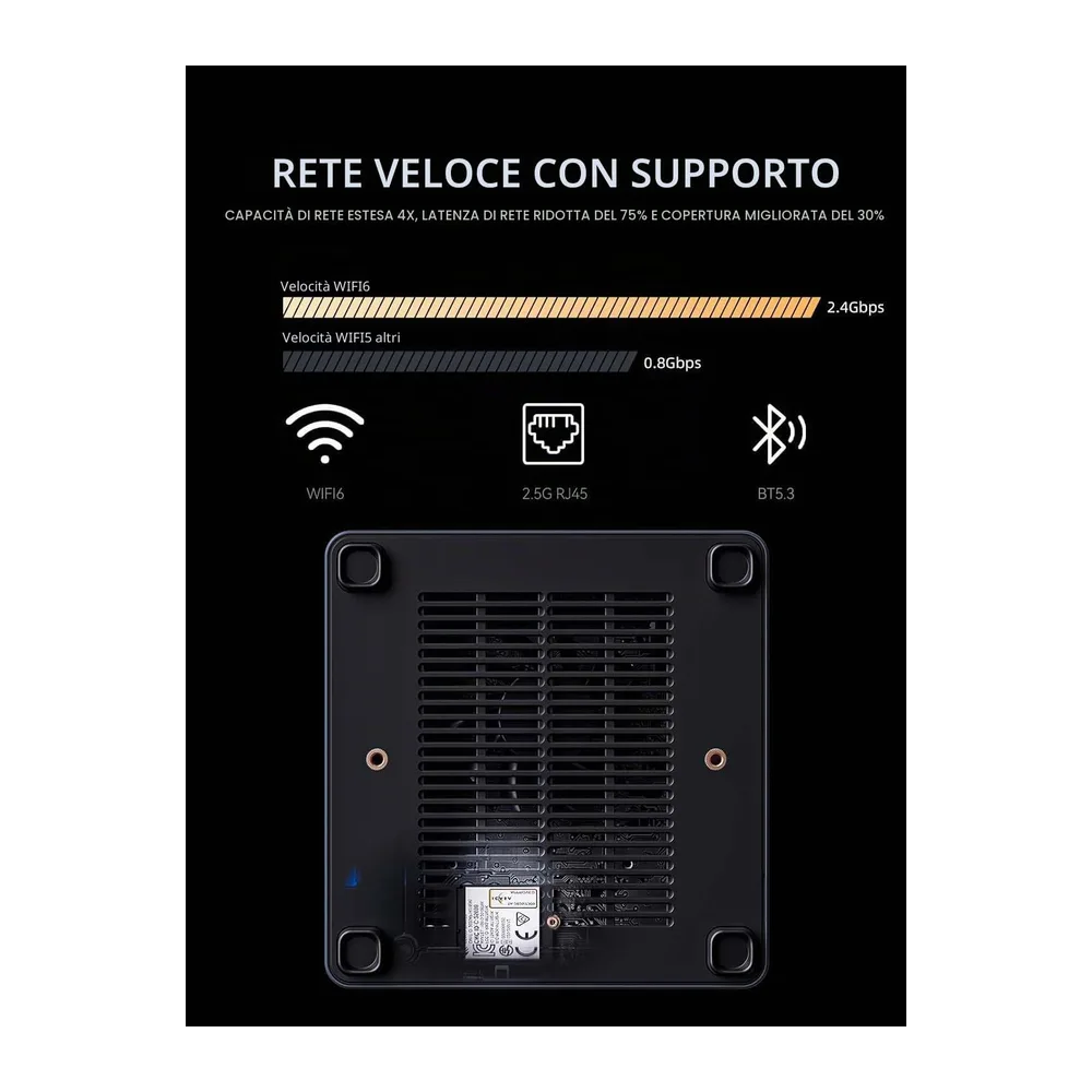 MINIS FORUM UM790 Pro Mini PC AMD Ryzen 9 9 7940HS solo 5.2GHz 32GB DDR5 512GB SSD con AMD Radeon 780M — 4