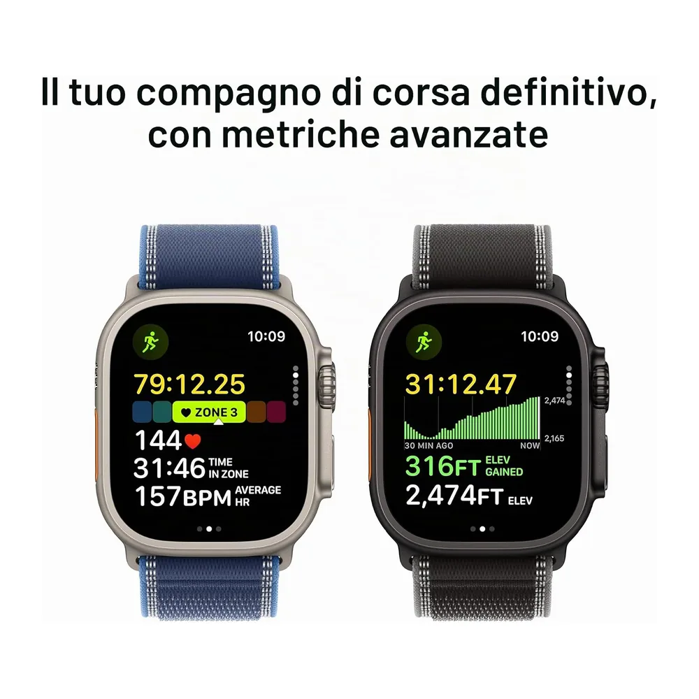 Apple Watch Ultra 3 (2025) black titanium 49mm 4G black ocean band (Ricondizionato) — 3