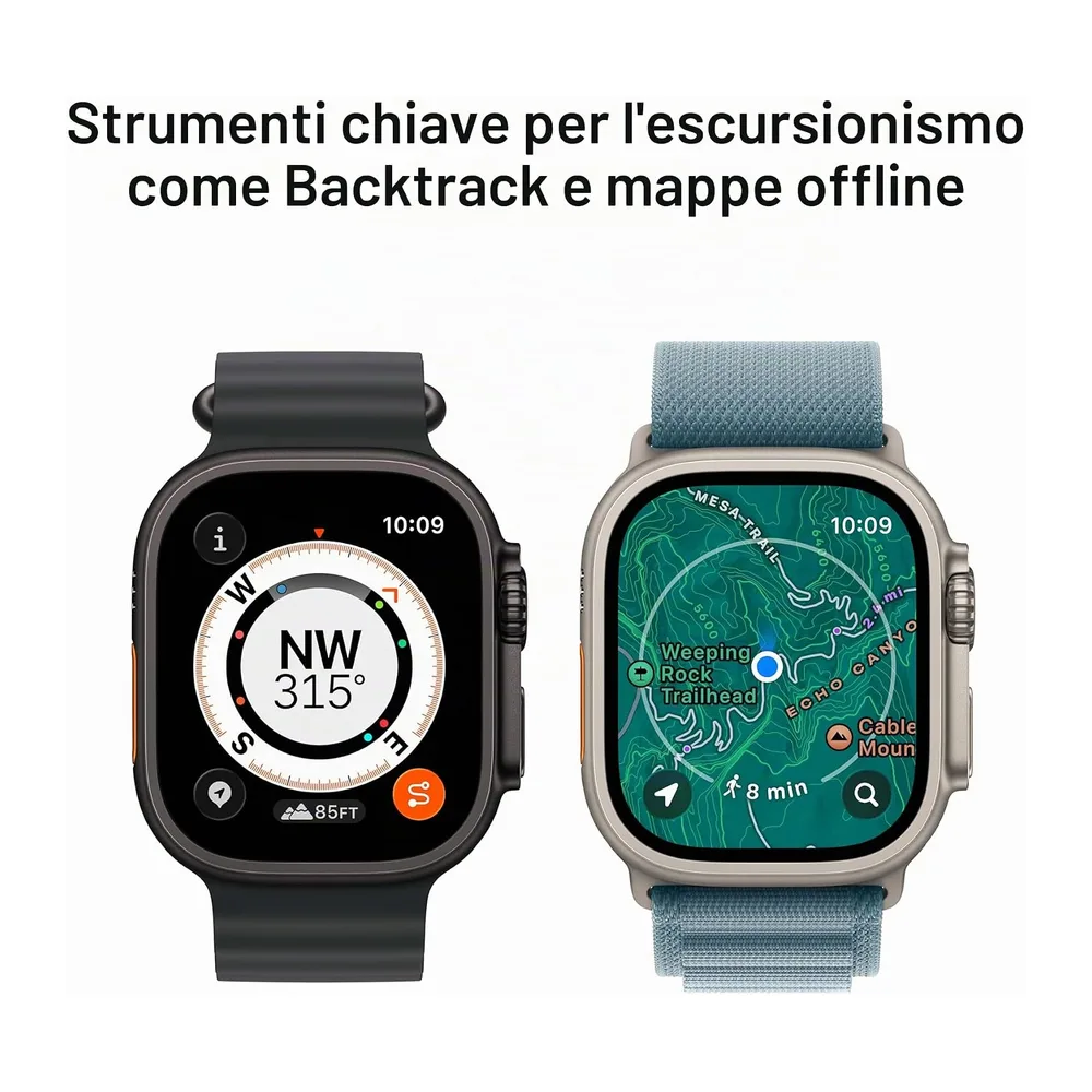 Apple Watch Ultra 3 (2025) black titanium 49mm 4G black ocean band (Ricondizionato) — 4