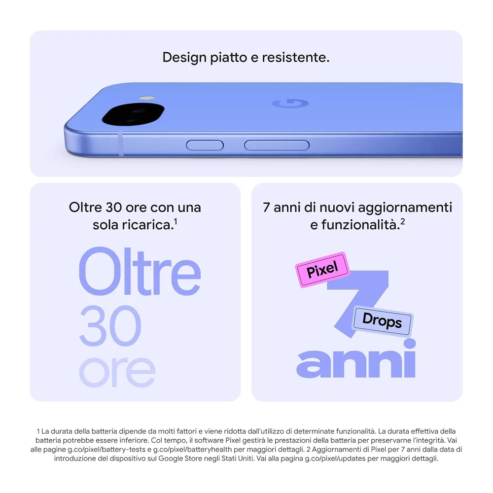 Google Pixel 10a - 7 anni di nuovi aggiornamenti e funzionalità, oltre 30 ore di autonomia, Guida — 5